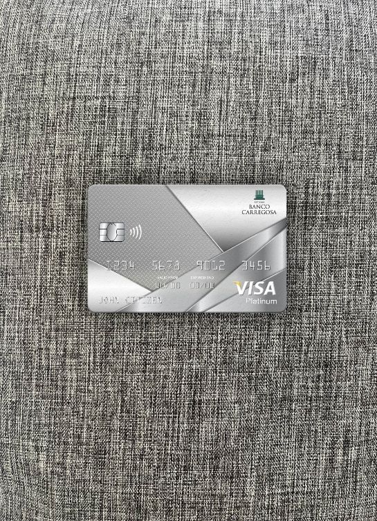 Download Portugal Banco Carregosa bank visa platinum card photolook front Photoshop template
